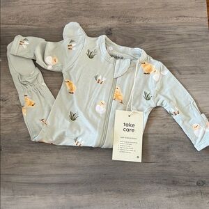 Kyte BABY Mint Chick Print Footie